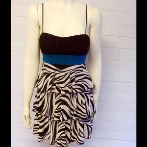 Party dress zebra print